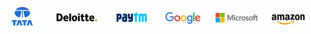 Trusted by top companies: TATA, Deloitte, Paytm, Google, Microsoft, Amazon